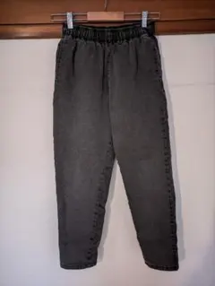【used品】GU シェフパンツ ダークグレー 150