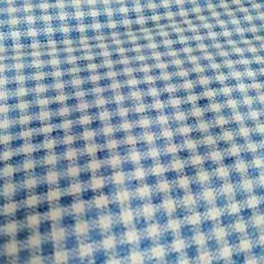 【生地】青✕白のギンガムチェック柄