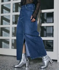 ELLEGIRL ORIGINAL ダークデニム タイトスカート