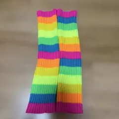 ダンス　ネオン　衣装　レッグウォーマー　ソックス　レインボー　ルーズ　原宿