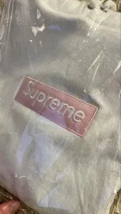 Supreme Box Logo White×Pink XL