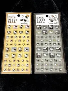 ハローキティ カットピースシール　タイルシール　2枚セット　クラックス