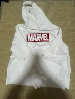 MARVEL ロゴ刺繍 プルオーバーパーカー ホワイトのサムネイル