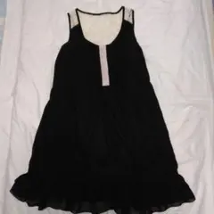 bebrose ノースリーブ黒ワンピース　フリーサイズ