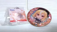 不知火フレア　 アクリルウィンドウチャーム　缶バッチ