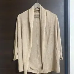 Nolley's sophi ラメ ゴールドブラウンショールカラー カーディガンのサムネイル