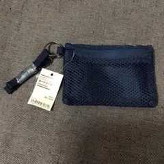無印良品　ポリエステル カードケース ネイビー