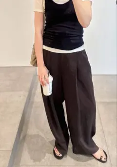 bow.a ボウエー 水際 TAPERED PANTS ネイビー - メルカリ