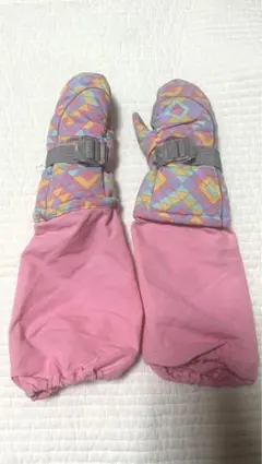 スキー手袋　アームカバー付き　ミトン手袋