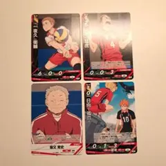 ハイキュー!!バボカ!! 音駒高校 4枚セット+日向