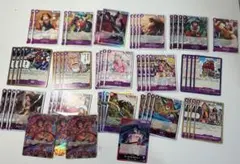 ワンピース カードゲーム 紫色カードセット 赤紫ロジャー