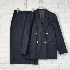 mtt 様専用　s3505　マリナリナルディ【19】黒 ストライプ スカート