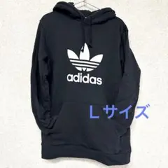 adidas パーカー　ブラック　Ｌサイズ　美品