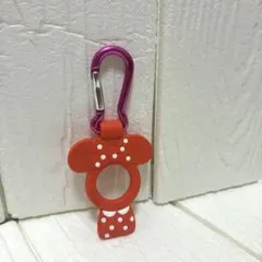 ペットボトルホルダー　ミニー　minnieディズニーリゾート　ピンク　カラビナ