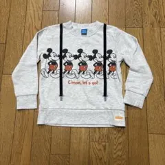 ミッキーマウス トレーナー グレー　120