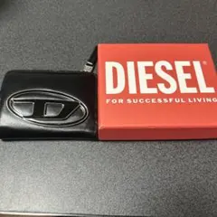DIESEL ディーゼル二つ折り財布 1DR ビッグロゴブラック ファのサムネイル