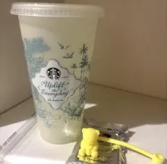 スタバ カラーチェンジングリユーザブルコールドカップ キャップベアリスタ 黄色