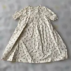 【新品】しまむら　ソフトチーズ　花柄ワンピース　90㎝