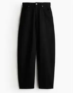 H&Mエイチアンドエム バレルハイデニムパンツ ブラック36