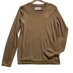 【BEAMS】ビームス ロングTシャツ キャメル ウール M 日本製 メンズ
