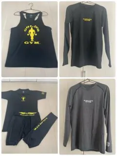ゴールドジム コンプレッション Tシャツ レギンス タンクトップ 5点セット