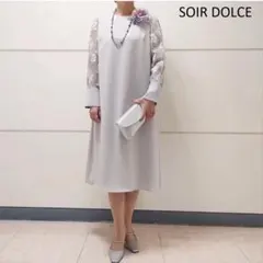 あむ 様未使用 ソワールドルチェ 東京ソワール 袖レース Aライン ワンピース あむ 様未使用 ソワールドルチェ 東京ソワール 袖レース Aライン
