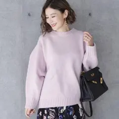 OBLI オブリ ピンクニット (フリーサイズ)