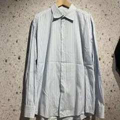 90s-00s VERSACE ストライプ柄ドレスシャツ　ヴェルサーチのサムネイル