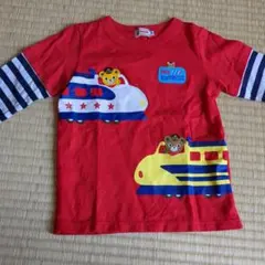MIKI HOUSE 長袖Tシャツ 100cm 電車柄D6
