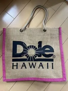 Dole HAWAII ジュート トートバッグ ピンク