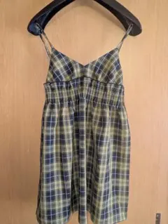 チェック柄キャミワンピース　着回しにおすすめ