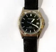 ALBA FIELD GEAR ブラックレザー腕時計