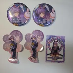 東方Project 鈴仙・優曇華院・イナバ 缶バッジ ステッカーカード ダイソー