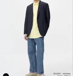 UNIQLO ストレートジーンズ 482860 64 BLUE 31インチ