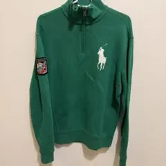 Polo by Ralph Lauren 緑色 ハーフジップ トレーナー S