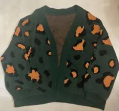 SHEINヒョウ柄ニットカーディガン