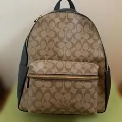 n__0304様 【COACH】リュック・バックパック ベージュ/ブラック