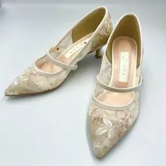 ✨極美品✨DIANA メリージェーン パンプス アイボリー ブーケコレクションのサムネイル