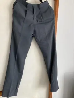 グレー スラックス ウエスト76cm 30HA-P070 毛混 センタープレス