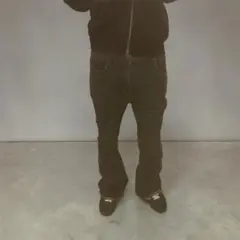 00s 90s 플레어 데님 팬츠 블랙 opium swag 형계 헤세이