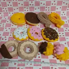 フェルト　ままごと　ドーナツセット①