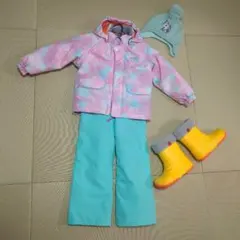 スキーウェアセット110 ニット帽　スノーブーツつき