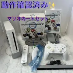 動作確認済み Nintendo Wii 本体 マリオカートWii 同梱版