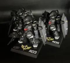 ガンダムコンバージ 黒い三連星 ヤクトドーガ リペイント - メルカリ
