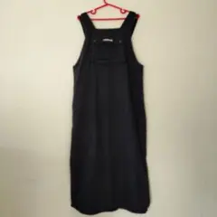 コムサデモードブラックオーバーオールロングスカート黒