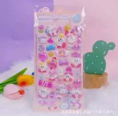 ボンボンドロップ風シール　BONBON DROP カービィ シール　光る　夜光