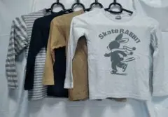 シャツ　ロングシャツ　キッズ　子供用　１１０cm　４枚