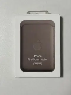 Apple純正 iPhoneファインウーブンウォレット トープ