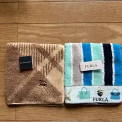 (新品)BURBERRY 、FURLAタオルハンカチ ベージュ2枚