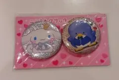 サンリオ いちご新聞付録 シナモロール タキシードサム 缶バッジ